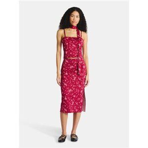 Cami and Midi Skirt with Scarf Set, 3-Piece, Women's